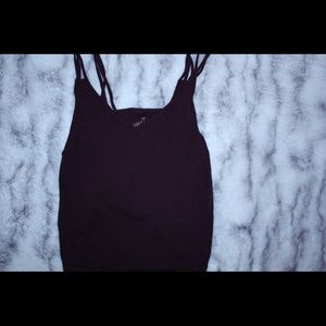 AEO Deep red/ purple tank. Braided straps.